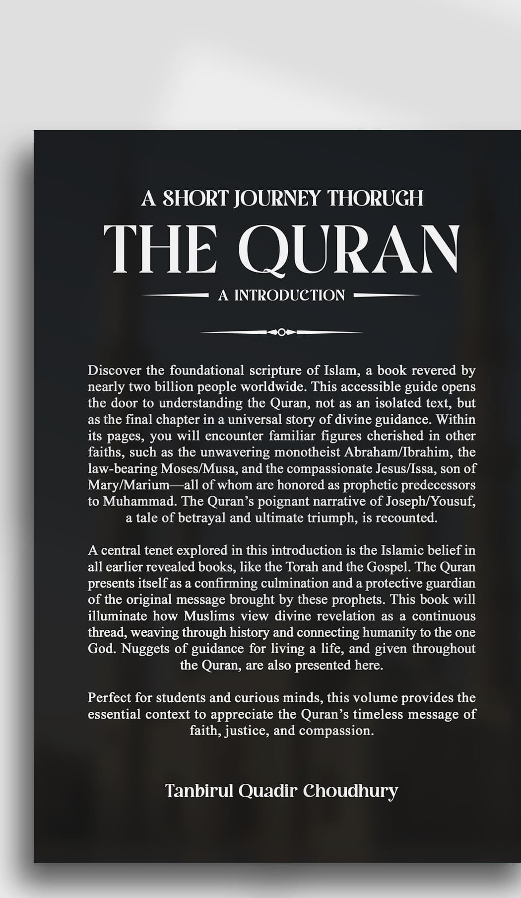 A Short Journey Through The Quran - Back Cover